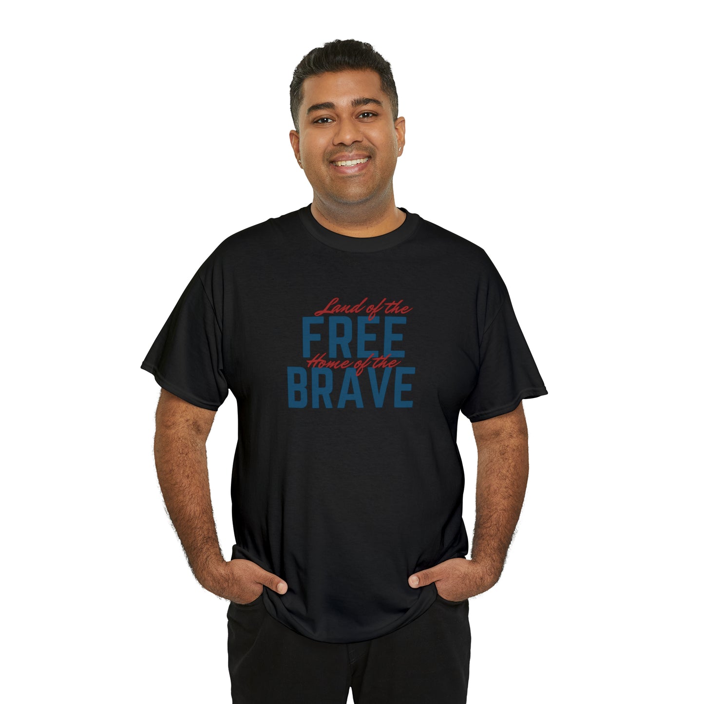 Land of Free, Home of Brave Unisex Heavy Cotton Tee