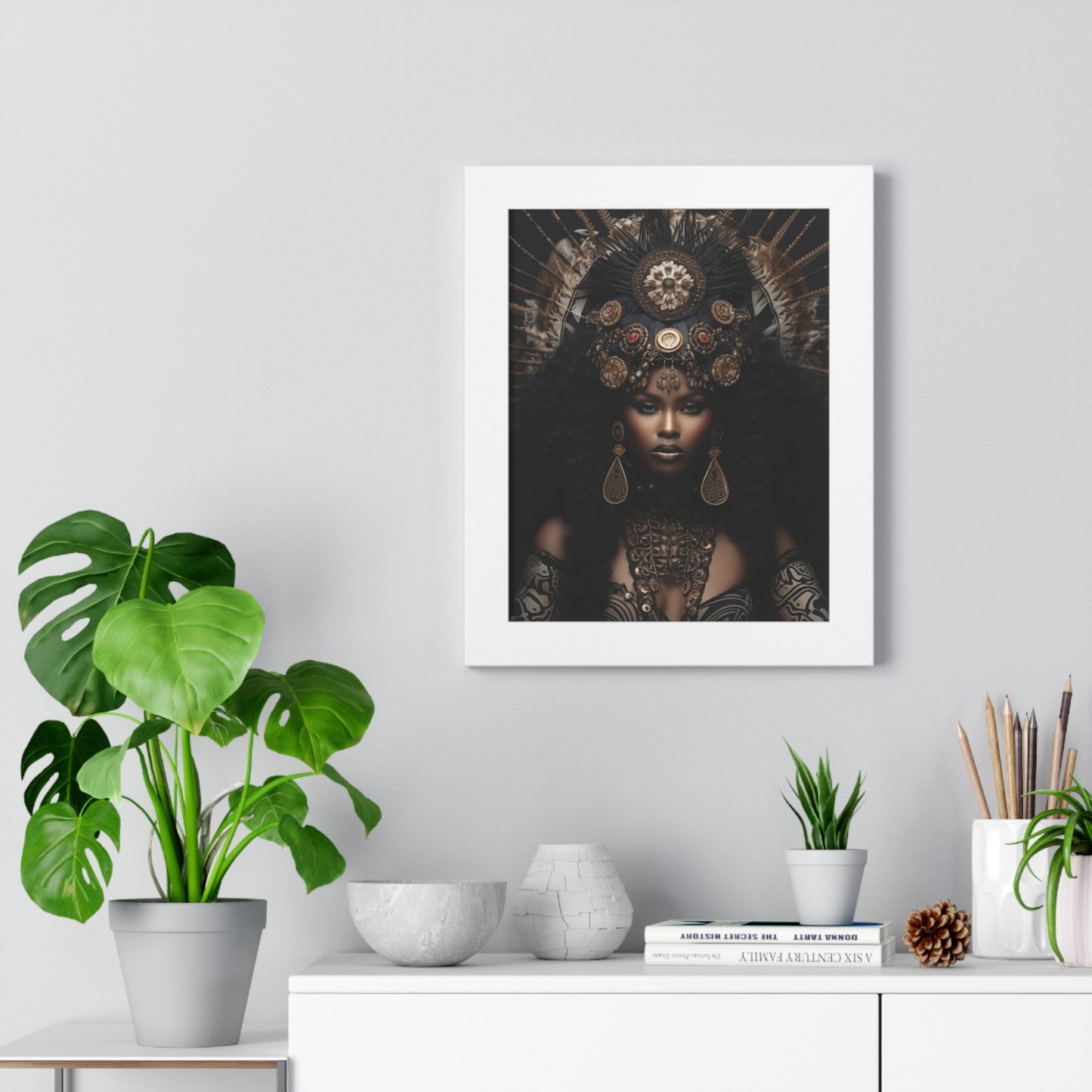 Elaborate Queen - Framed Vertical Poster