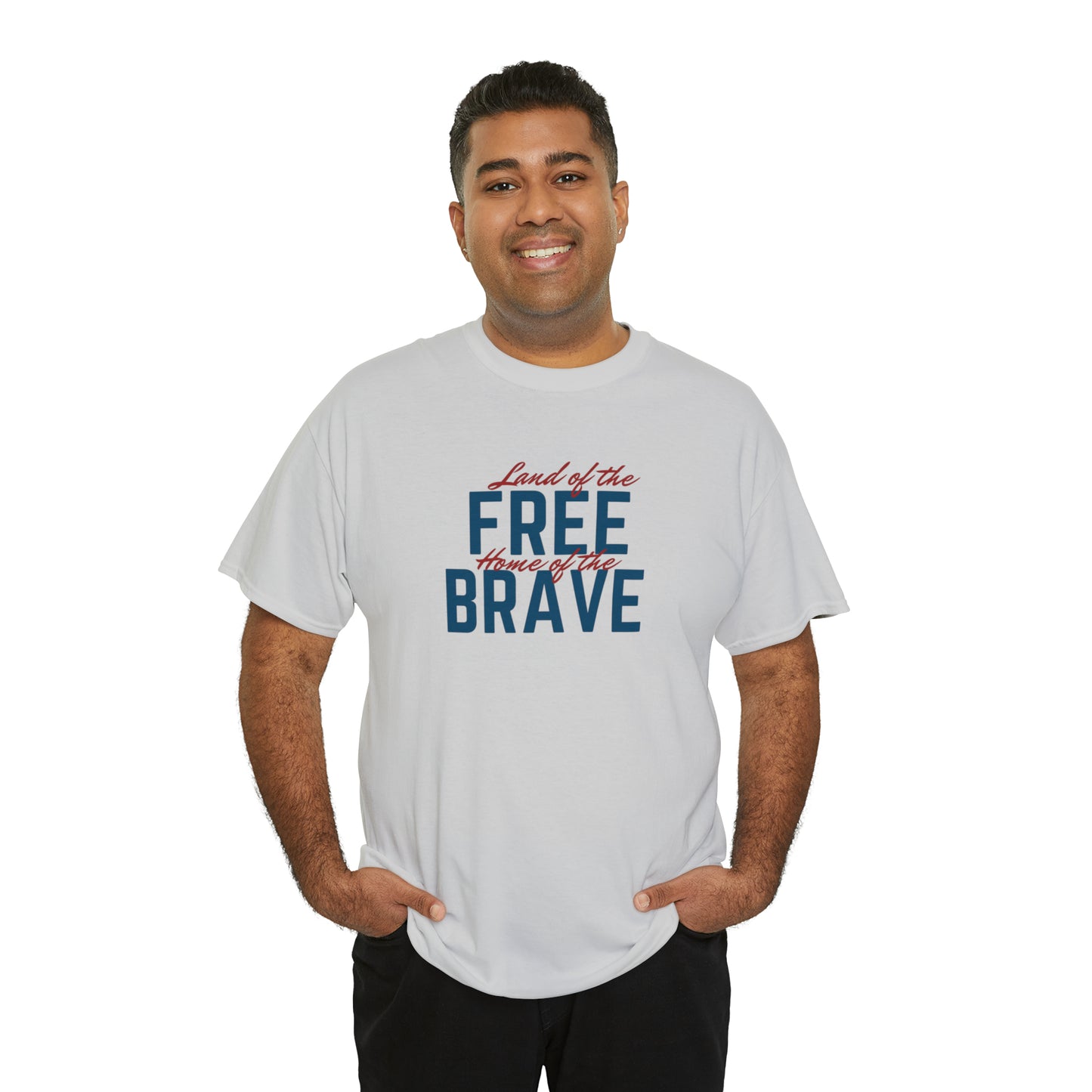 Land of Free, Home of Brave Unisex Heavy Cotton Tee