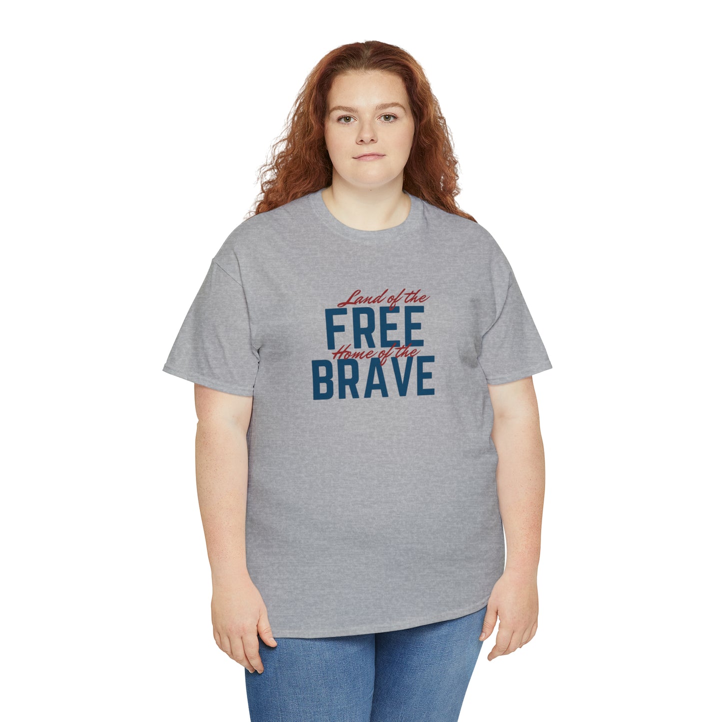 Land of Free, Home of Brave Unisex Heavy Cotton Tee