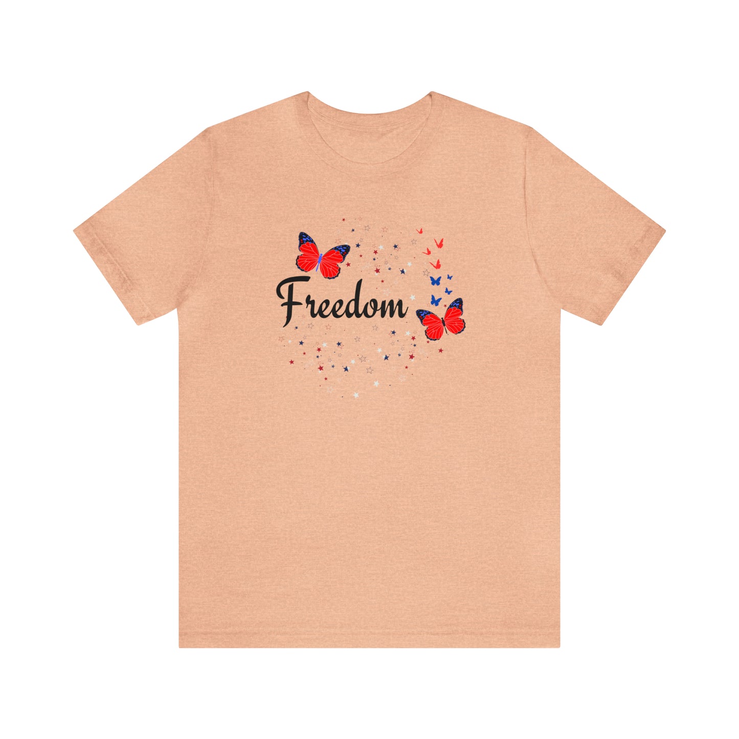 Freedom, Butterflies, Unisex Jersey Short Sleeve Tee