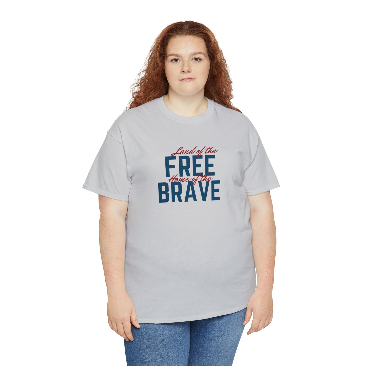 Land of Free, Home of Brave Unisex Heavy Cotton Tee