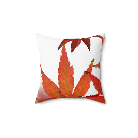 Fall Leaves Spun Polyester Square Pillow