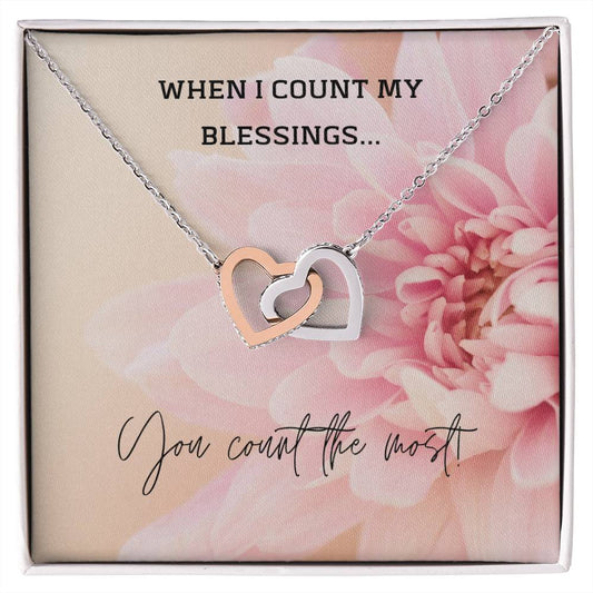 When I Count My Blessings, Interlocking Hearts Necklace